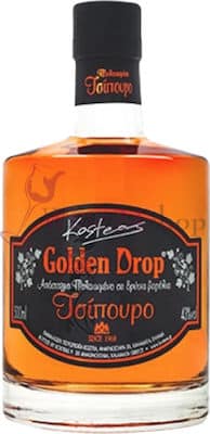 Παλαιωμένο Τσίπουρο Golden Drop 500ml - Κωστέας — Χυμοί | Ποτά