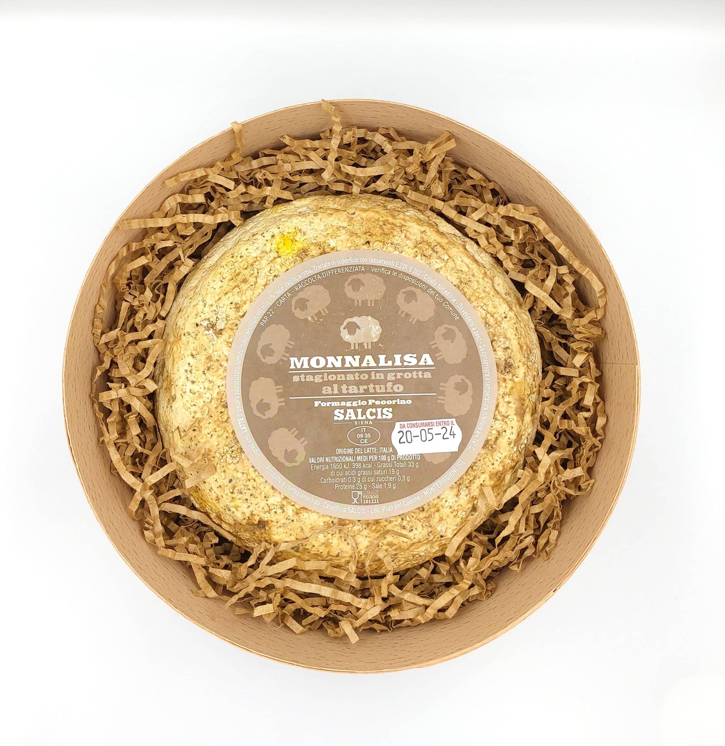 Pecorino με κομμάτια τρούφας ωριμασμένο σε σπηλιά — Τυροκομικά
