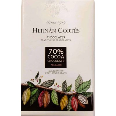 Σοκολάτα 70% Κακάο 25γρ - Hernan Cortes