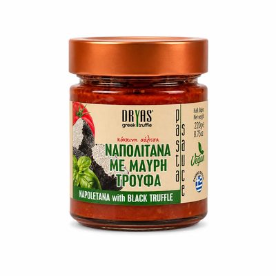 Σάλτσα Napolitana με Μαύρη Τρούφα 220γρ - Dryas