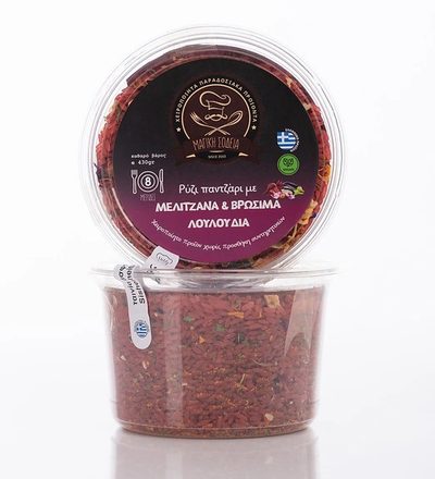 Ρύζι Παντζάρι με Μελιτζάνα & Βρώσιμα Λουλούδια 430γρ